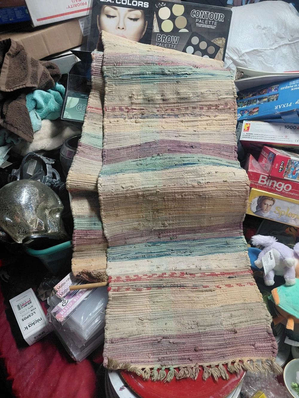 Handwoven Pastel Stripe Wall Tapestry - Unbranded